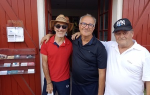 Jeudi 7 août 
1. Michel Pichaud
2. Jean Garcia
3. Dominique Duroy 