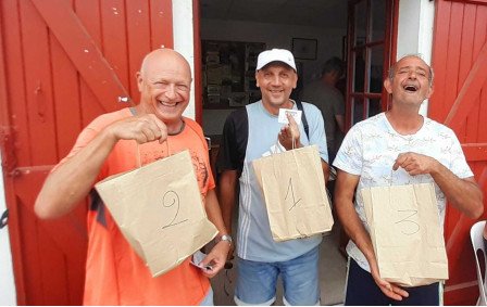 Jeudi 16 juillet 
1.Frederic Lemiere 
2. Alain Krier
3. Christophe Morel